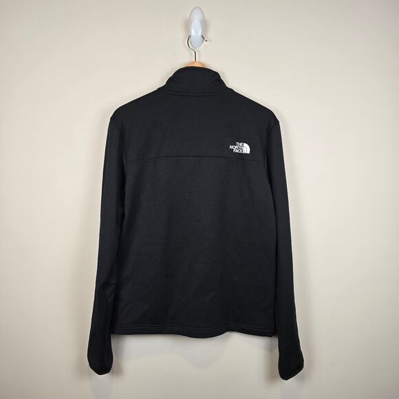 The North Face Mens Size S Cedar Trail Grid Fleece Full Zip Jacket Black - Picture 4 of 4